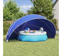Teenpull Bâche de piscine pliable en polyester résistant aux UV avec tendeurs, sac de transport et barres en fibre de verre, idéale pour piscine de jardin, protège contre les feuilles - Vert - 592 x