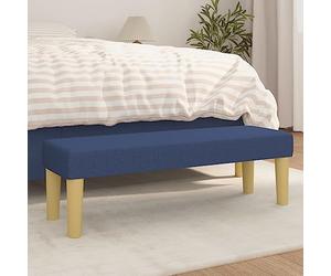 Teenpull Banc Bleu en Tissu 100x30x30 cm, siège rembourré Confortable, Meuble d'appoint Multifonction pour Salon, Chambre, entrée, Couloir, Rangement Compact