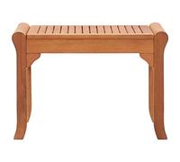 Teenpull Banc de Jardin en Bois d'eucalyptus Solide 64 cm, Banc Banquette extérieur pour terrasse Balcon Patio, siège résistant aux intempéries