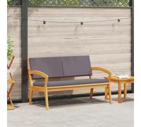 Teenpull Banc de jardin en bois massif d'acacia, marron, 115 x 70 x 72 cm, kit de meubles d'extérieur durable pour jardin, terrasse, balcon, salle à manger
