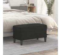 Teenpull Banc noir, 70 x 35 x 41 cm, housse en tissu pour une assise confortable dans le salon, le couloir ou la chambre à coucher