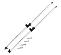 Teenpull Bimini Top Lot de 2 barres de support en aluminium anodisé réglables de 66 à 110 cm avec vis, pièce de rechange pour 3 et 4 arcs Bimini Tops, couverture de bateau robuste, accessoire pour