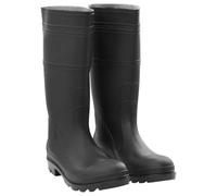 Teenpull Bottes en caoutchouc noires en PVC, taille 45, imperméables, antidérapantes, avec semelle robuste, pour l'extérieur, la chasse, la pêche, la pêche à la mouche, le jardinage par temps pluvieux