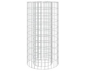 Teenpull Brasero gabion en fer galvanisé Ø 50 cm, robuste pour jardin et terrasse, panier gabion durable avec fil de 3,5 mm de diamètre, remplissage polyvalent avec pierres