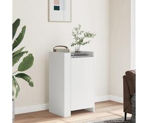 Teenpull Buffet Blanc en Bois d'ingénierie 45x35x75 cm Armoire de Rangement pour Cuisine Salon Salle à Manger avec Espace de Stockage et Design Minimaliste Moderne