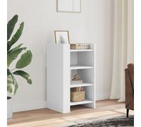 Teenpull Buffet Blanc en Bois d'ingénierie 45x35x75 cm, Buffet Cabinet avec Rangement spacieux, Meuble Sideboard pour Cuisine et Salle à Manger, Armoire de Stockage Durable et Design Minimaliste