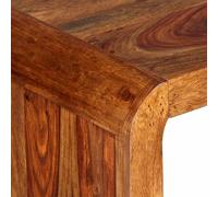 Teenpull Buffet Bureau Bois Massif Marron Finition Miel 120x50x76 cm Meuble TV Console Vintage Bureau avec Rangement Facile à Assembler Design épuré pour Bureau à Domicile Gaming Desk