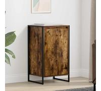 Teenpull Buffet chêne fumé en Bois d'ingénierie 43 x 36 x 75,5 cm Meuble Buffet avec Rangement Stable pour Salon Cuisine Salle à Manger décor Moderne