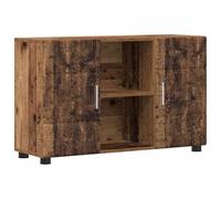 Teenpull Buffet Florin en bois recyclé 88,5 x 30,5 x 55,5 cm avec espace de rangement, 2 portes, 3 planches, ensemble de meubles de salon moderne pour l'organisation et le rangement