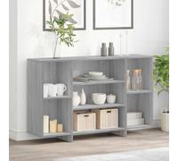 Teenpull Buffet Sonoma Gris Bois d'ingénierie 120x30x75 cm Buffet Cabinet avec Rangement 4 étagères Armoire latérale pour Cuisine Salle à Manger Salon