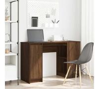 Teenpull Bureau marron aspect chêne, 120 x 42 x 76 cm, en bois d'ingénierie, robuste, polyvalent, avec espace de rangement, facile d'entretien
