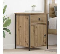 Teenpull Cabinet de Chevet en Bois d'ingénierie Chêne Artisanal 40 x 42 x 60 cm avec tiroir, Table de Nuit compacte pour Chambre, Table d'appoint Fonctionnelle et Rangement Pratique