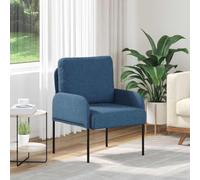 Teenpull Canapé avec Coussin 55cm Bleu en contreplaqué Moderne, mobilier de Salon Confortable, Pieds en métal, Design Minimaliste pour séjour, Usage Familial et détente