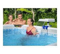 Teenpull Cascade à LED apaisante Bestway Flowclear pour Piscine Hors Sol, 8 Modes Multicolores, Compatible Filtration 2 006-11 355 L/h, Installation Facile, éclairage détachable