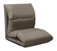 Teenpull Chaise Pliable de Sol Gris Foncé en Microfibre Douce, Entièrement Réglable, Confortable pour Lecture, Salon, Chambre, Intérieur et Extérieur, Facile à Transporter