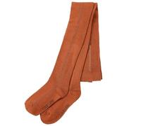 Teenpull Collants pour enfant cognac en coton avec taille élastique et bandes pailletées, taille 104 pour fille garçon, respirant, résistant, talon et orteils renforcés