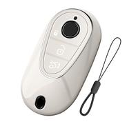 Teenpull Coque de e voiture adaptée pour Mercedes Benz 2020-2025 S G E-Klas C S GLC EQE EQS 300 350 450 500 560 580 AMG e voiture intelligente Mercedes étui accessoire de voiture (blanc A)