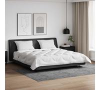 Teenpull Couette avec Oreiller 3 pcs Blanc Microfibre Soft-Touch 200 x 200 cm, Ultra Chaud Quilt matelassé pour Chambre élégante, Set de literie Comforter et Duvet Alternatif