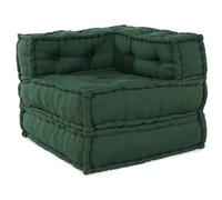 Teenpull Coussin de chaise modulaire vert 70 x 70 x 54 cm tissu coton polyvalent coussin de sol pour salon, salon
