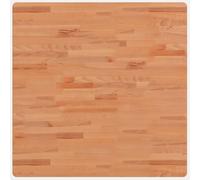 Teenpull Dessus de Table carré Bois Massif de hêtre 80x80x1,5 cm Finition laquée pour Table à Manger Bureau ou Restaurant, Surface Lisse Facile à Nettoyer, Coins arrondis pour sécurité familiale