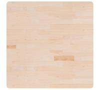 Teenpull Dessus de Table carré en Bois chêne Massif Non traité 90x90x1,5 cm Plan de Travail Rustique pour Bureau Table Restaurant Usage Multiple