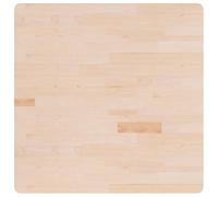 Teenpull Dessus de Table carré en Bois chêne Massif Non traité 90x90x2,5 cm pour Table Bureau Plan de Travail Table Restaurant Design Rustique Durable Facile à Nettoyer