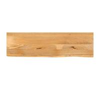 Teenpull Dessus de Table en Bois Massif manguier 100x40x3,8 cm Bord Vivant Naturel Plateau Bureau Multifonction pour Table de Travail et Restaurant Finition Durable