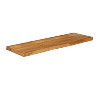 Teenpull Dessus de Table en Bois Massif manguier 110x40x2,5 cm Bord Vivant Finition chêne Plateau Bureau Multifonction pour Table et Plan de Travail