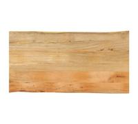 Teenpull Dessus de Table en Bois Massif manguier 110x60x2,5 cm Bord Vivant Naturel Plan de Travail pour Bureau ou Restaurant rénovation Durable