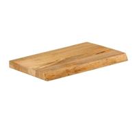 Teenpull Dessus de Table en Bois Massif manguier 40x30x3,8 cm Bord Vivant Naturel pour Table Bureau ou Restaurant Surface Facile à Nettoyer Unique Robuste