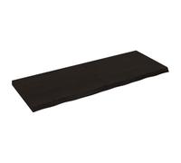 Teenpull Dessus de Table Marron foncé en Bois de chêne Massif traité 160 x 60 cm avec Bord Vif, Pliable, idéal pour Bureau, établi, Restaurant ou Table à Usage Commercial