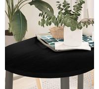 Teenpull Dessus de Table Ovale en Bois de chêne Massif 100x50x2 cm Finition Marron foncé pour Table Basse Bureau ou Restaurant résistant Durable