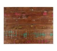 Teenpull Dessus de Table rectangulaire 90x60x3,8 cm Bois Massif récupéré Finition colorée pour Table de Bureau Restauration ou établi