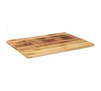 Teenpull Dessus de Table rectangulaire Bois Massif de manguier Brut 70 x 60 x 1,5 cm Plateau Robuste Naturel pour Bureau Cuisine Salle à Manger usages Multiples