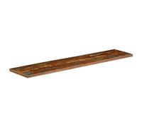 Teenpull Dessus de Table rectangulaire Bois Massif récupéré 140x30x2,5 cm Plateau Bureau Rustique pour Table de Travail et Table de Restaurant