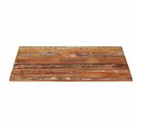Teenpull Dessus de Table rectangulaire en Bois récupéré 70x90 cm épaisseur 15-16 mm pour Bureau Table ou établi Finition polie laquée Surface Durable et Stable