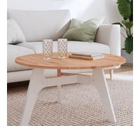 Teenpull Dessus de Table Rond en Bois Massif de hêtre Ø80x1,5 cm, Table Basse, Finition laquée, Surface Facile à Nettoyer, Remplacement pour Table, exclusivité Naturelle