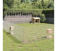 Teenpull Enclos pour Animaux en liberté 48 Panneaux Fer galvanisé 54x80 cm modulable Pliable intérieur extérieur Espace sécurisé pour Lapin cobaye Rongeur Hamster Furet Chinchilla
