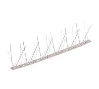 Teenpull Ensemble de 10 Pointes Anti-Oiseaux en Acier Inoxydable 5 rangées 5 m pour Jardin Balcon terrasse Protection Efficace Contre Pigeons Chats nuisibles