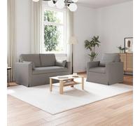 Teenpull Ensemble de canapés modulable 2 pcs Taupe en Tissu 139 x 78 x 80 cm canapé sectionnel pour Salon mobilier Confortable et Durable pour Espace Contemporain