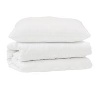 Teenpull Ensemble de Duvet Blanc Microfibre 2 pcs avec Oreiller, Couette Douce 220 x 135 cm, Confortable et Minimaliste pour Chambre, Usage intérieur Toute Saison