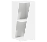 Teenpull Étagère latérale Blanche en Bois d'ingénierie 33 x 32 x 70,5 cm avec Patins PVC, Rangement Durable pour Salon, Chambre, Bureau, unité de Rangement Polyvalente et autoportante