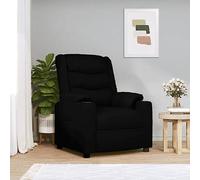 Teenpull Fauteuil inclinable électrique Noir en Similicuir Confortable avec Moteur électrique, 3 Positions d'inclinaison, Cadre Solide en métal et Bois, idéal pour Salon, Chambre et Coin Lecture