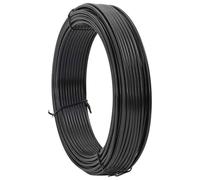 Teenpull Fil de liaison de clôture anthracite en PVC de 33 m de long, accessoire de clôture robuste pour jardin et terrain, résistant aux intempéries, polyvalent, idéal pour brise-vue et fixation de