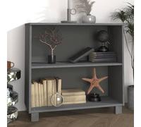 Teenpull Hamar - Buffet - Gris foncé - 85 x 35 x 80 cm - En pin massif - Avec espace de rangement - Pour salon, salle à manger