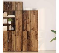 Teenpull Haut Armoire Bois Ancien en Bois d'ingénierie 70 x 42.5 x 185 cm Buffet Cabinet avec Rangement pour Salle à Manger Cuisine Style Rustique