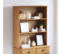 Teenpull Hutch en Bois de pin Massif 91 x 30 x 104 cm, Buffet Cabinet avec Rangement, Sideboard Buffet Cabinet pour Salon et Salle à Manger, credenza Pratique et Design, Meuble de Rangement Durable