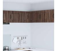 Teenpull Kalmar - Armoire de cuisine marron aspect chêne - 57 x 57 x 40 cm - Armoire de rangement pour cuisine, salle à manger, buffet, avec espace de rangement