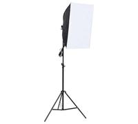 Teenpull Lampe de Studio 60x40 cm avec Ampoule LED 13W 5500K, trépied Aluminium réglable 78-230 cm, Parapluie diffuseur, Support pour Photographie Portrait Produit vidéo