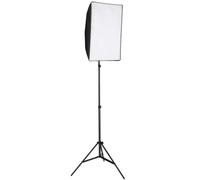 Teenpull Lampe Flash Studio avec softbox diffuseur 60 x 40 cm, éclairage Photo vidéo continu 24W, trépied Aluminium réglable 78-230 cm, Support Pied Portable pour Portrait Produit packshot vlogging